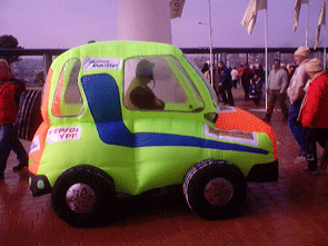 inflatable moving car