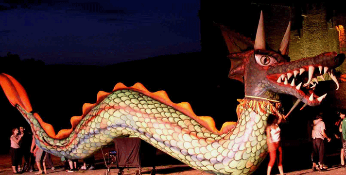 inflatable dragon monster