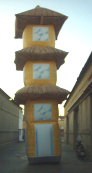 Inflatable pagoda 9 m