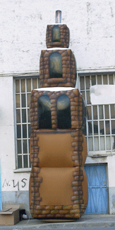 Inflatable medieval tower 9 m