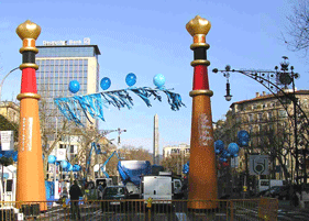 Inflatable oriental towers 11 m