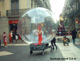 Inflatable product showcase