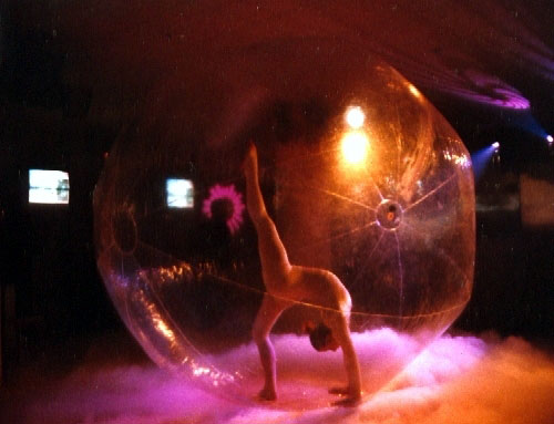 Inflatable bubble show