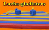 Inflatable gladiator game