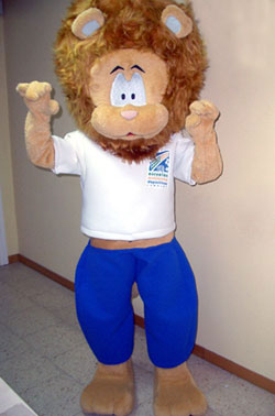 Lion mascot — advertising version