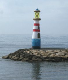 inflatable sea lighthouse tower