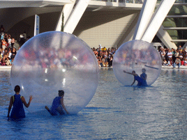 inflatable bubbles spheres aquatic